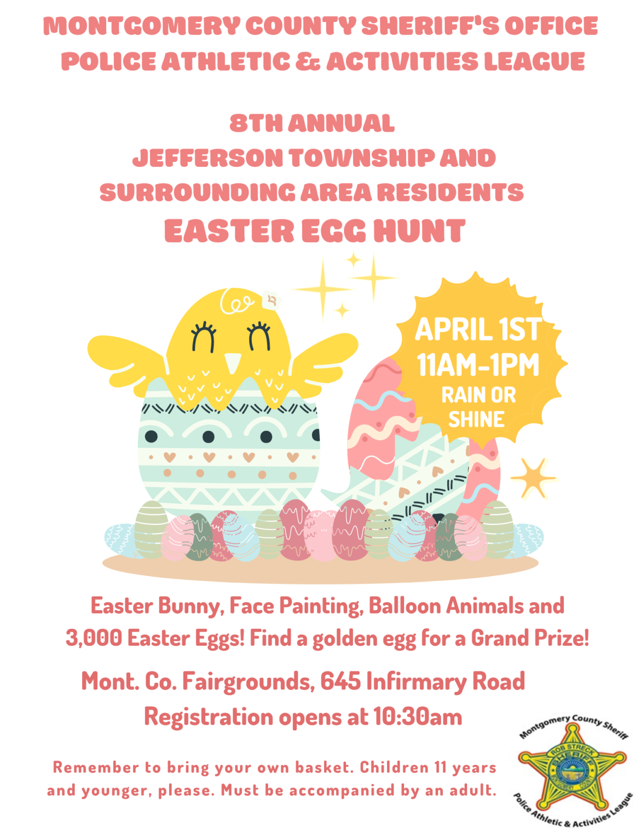 8th Annual Easter Egg Hunt Montgomery County Fairgrounds